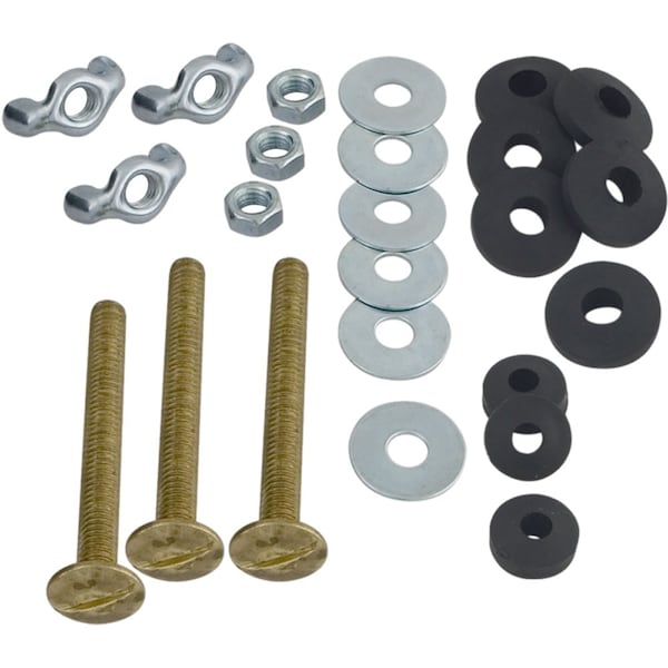 Jones Stephens Tank-To-Bowl Bolt Set Brass, PK3 C03281 - main